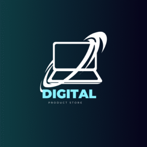 green and white modern computer service repair logo